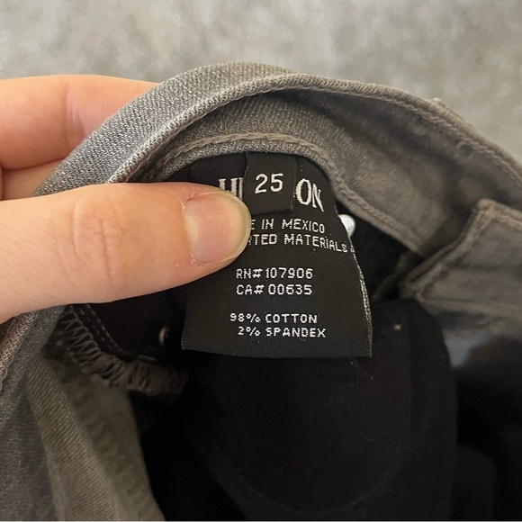 Hudson Krista Super Skinny Jeans in Gain Grey Women’s Size 25 - Picture 10 of 16